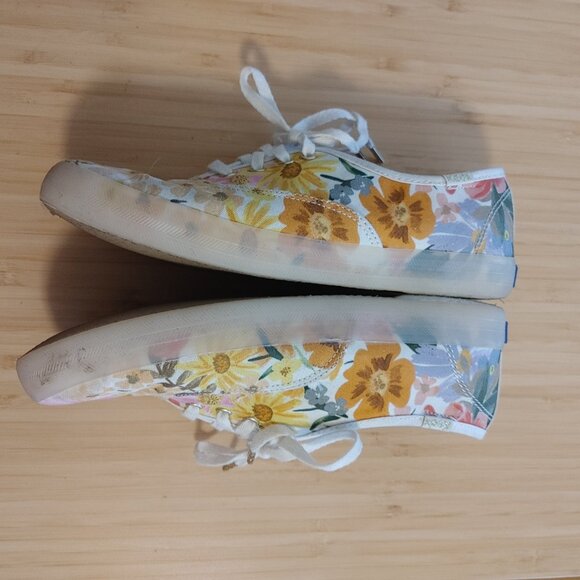 Keds x Rifle Paper Co. Floral canvas lace-up sneakers - nearly new - Picture 5 of 7